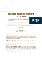 Decreto 2650 Del 29 de Diciembre de 1993