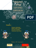 Material About Asking Questions and Giving Opinions