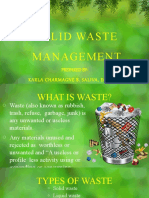 Solid Waste Management: Prepared By: Karla Charmagne B. Saliva, Ece, Ect