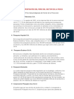 Empresas Más Importantes Del Perú Del Sector de La Pesca