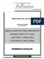 REGLAMENTO DE LA LEY PNP