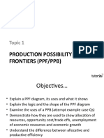 Topic 1: Production Possibility Frontiers (PPF/PPB)