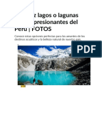 Lagos o Lagunas Más Impresionantes Del Perú