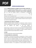 Contrato de Suministro de Agua Potable | PDF | Agua potable | Gobierno