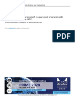 Crack depth measurement with UPV