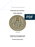 Burad V Derecho Minoria Sorda Argentina 2005 PDF