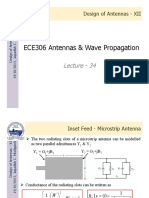 FAL (2019-20) - ECE3002 - TH - 135 - AP2019201000813 - Reference Material I - Design of Inset Feed - Microstrip Antenna