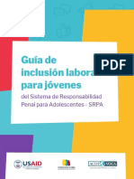 Guía de inclusión laboral para jóvenes del Sistema de Responsabilidad Penal para Adolescentes 