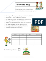 Logical Wer Mag Was Korrigiert Arbeitsblatter Bildbeschreibungen Leseverstandnis - 25163