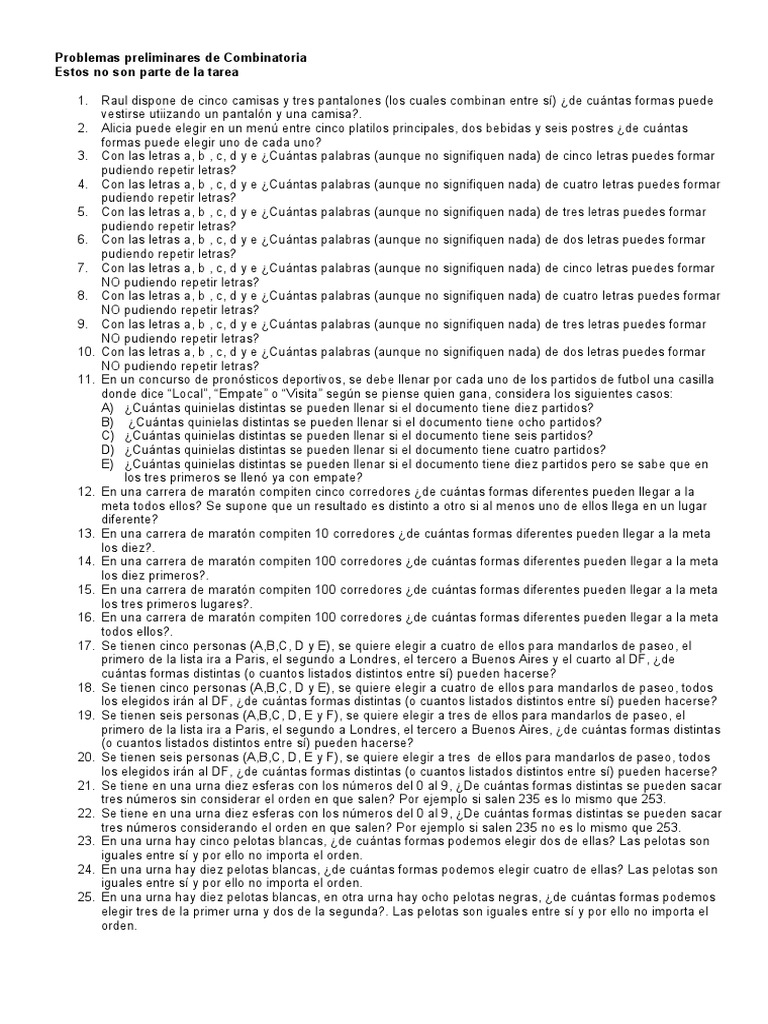 Problemas de Combinatoria y Soluciones | PDF | Color | Medios de arte