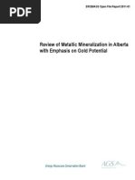Download OFR 2011-01 Review of Metallic Mineralization in Alberta with Emphasis on Gold Potential  by Alberta Geological Survey SN47924823 doc pdf