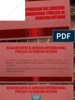 Incorporacion Del Derecho Internacional Público Al Derecho Interno