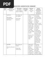 Medication Administration Worksheet