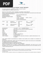 Garuda Indonesia: Electronic Ticket Receipt