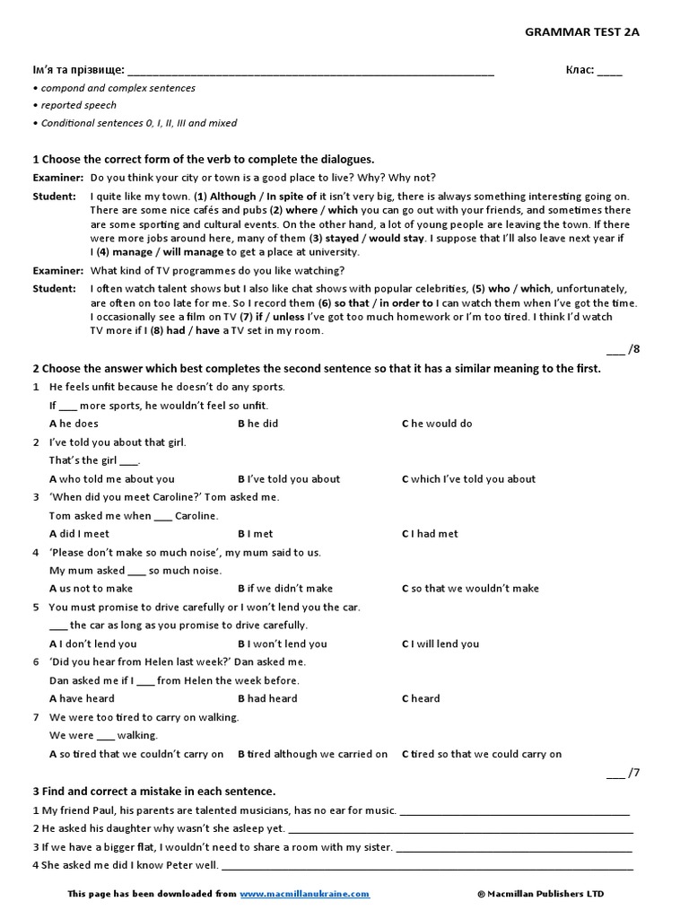 Choose The Correct Phrases To Complete The Dialogues Hi Where 1 Choose The Correct Form of The Verb To Complete The Dialogues | PDF