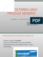 Dezvoltarea Unui Produs Generic