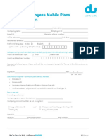 Application Form: Business Employees Mobile Plans