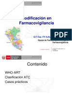 6 - Codificación - en - Farmacovigilancia - Clasificación - ATC - WHO - ART PDF