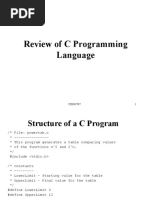 Review of C Programming Language: CENG707 1