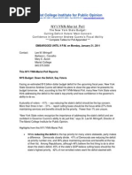 EMBARGOED - Complete January 31 2011 NY1 - YNN - Marist Poll Release and Tables