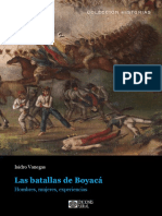 Isidro Vanegas - Las Batallas de Boyacá. Hombres, Mujeres, Experiencias