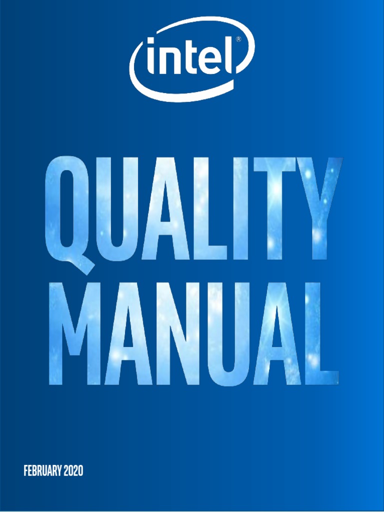 Intel Quality Manual | PDF | Reliability Engineering | Quality ...