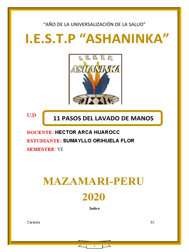 11 Pasos Del Lavado de Manos | PDF | Lavado de manos | Mano