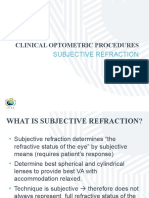 Clinical Optometric Procedures: Subjective Refraction