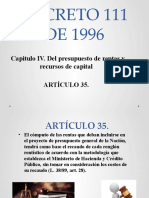 ARTÍCULO 35, Decreto 111