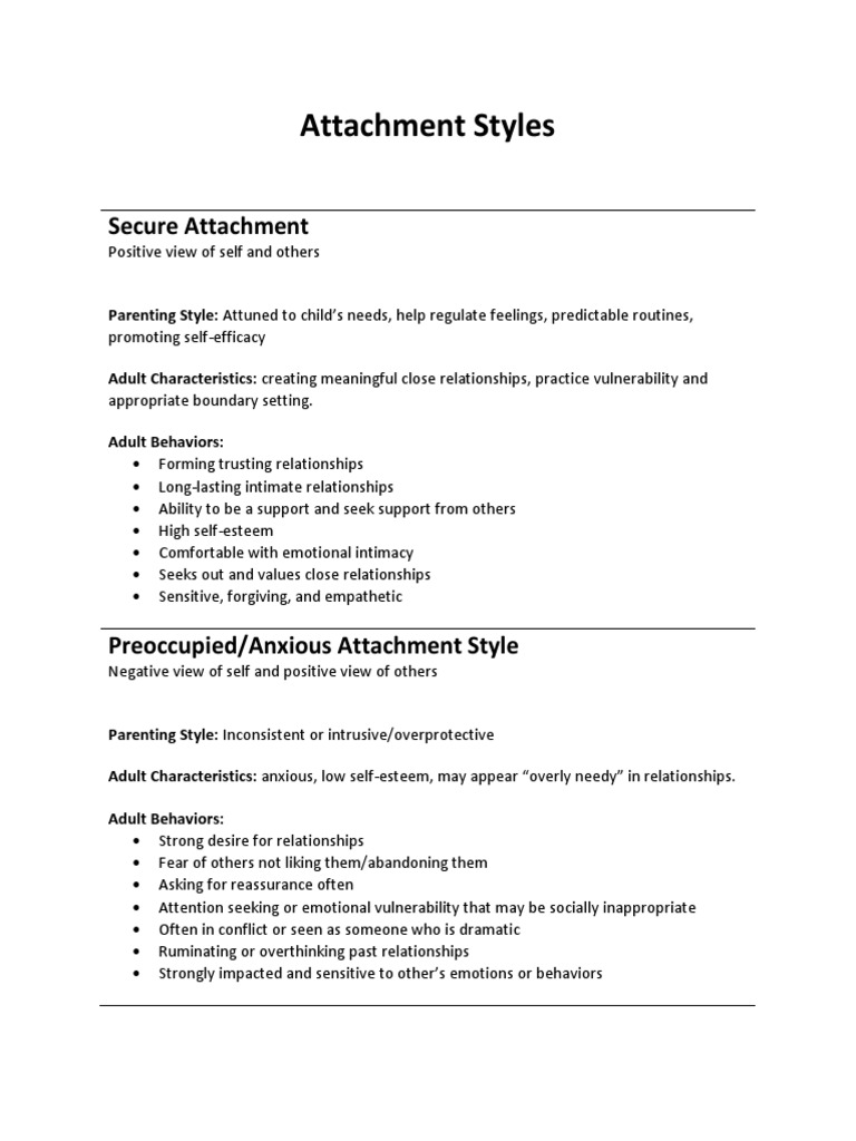 attachment-styles-handout-pdf-attachment-theory-parenting