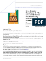 Grandmaster Repertoire 8 - The Grunfeld Defence Volume One by Boris Avrukh (Miękka Okładka)