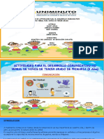 Actividades para El Desarrollo Comunicativo No Verbal en El Grado Tercero Segunda Entrega