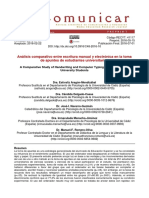 Aragón Mendizábal (2016). Análisis comparativo entre escritura manual y electrónica en la toma de apuntes de estudiantes universitarios