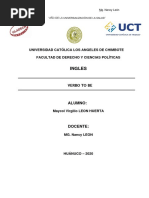 Ingles: Universidad Católica Los Angeles de Chimbote Facultad de Derecho Y Ciencias Políticas