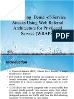 Controlling Denial-of-Service Attacks Using Web Referral Architecture For Privileged Service (WRAPS)