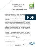 Guia N°6 - Equilibrio Térmico, Formas de Energia y Cambios