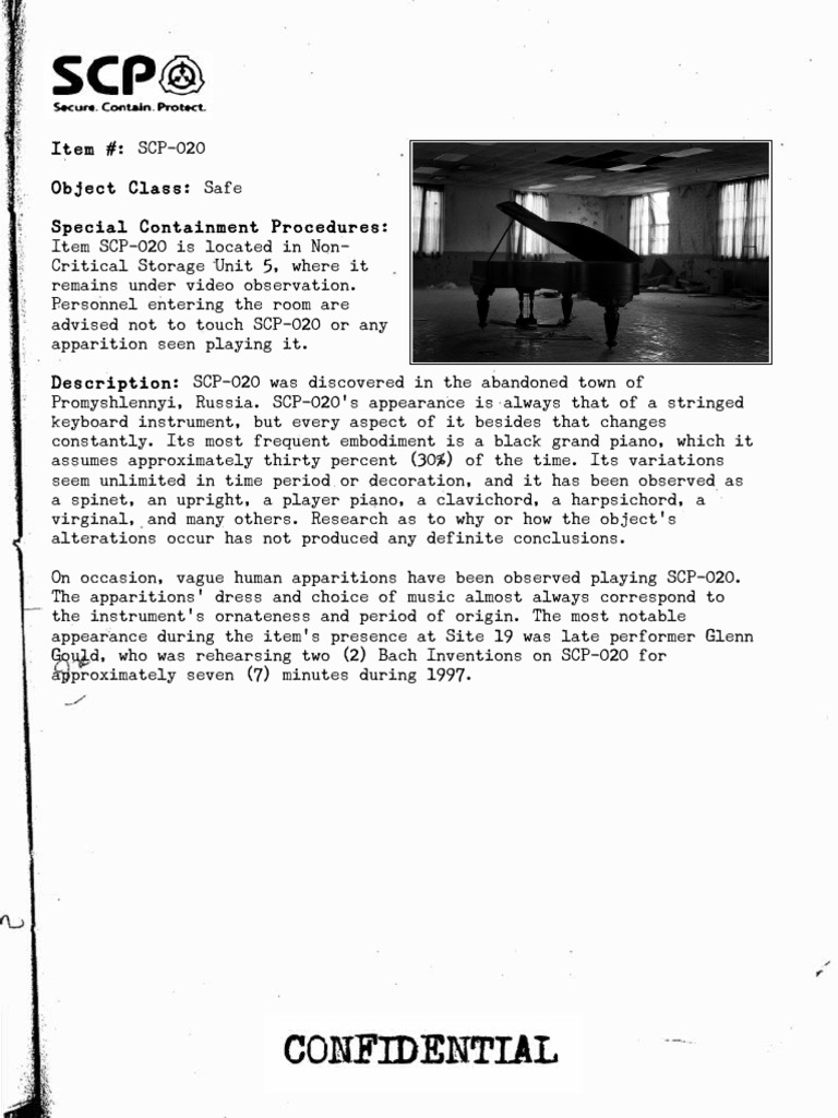 SCP 020 PDF | PDF