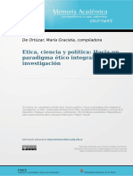 De Ortuzar Etica Cienci y Política Hacia Un Paradigma Ético Integral en Investigación