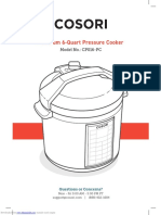 Premium 6-Quart Pressure Cooker: Model No.: CP016-PC