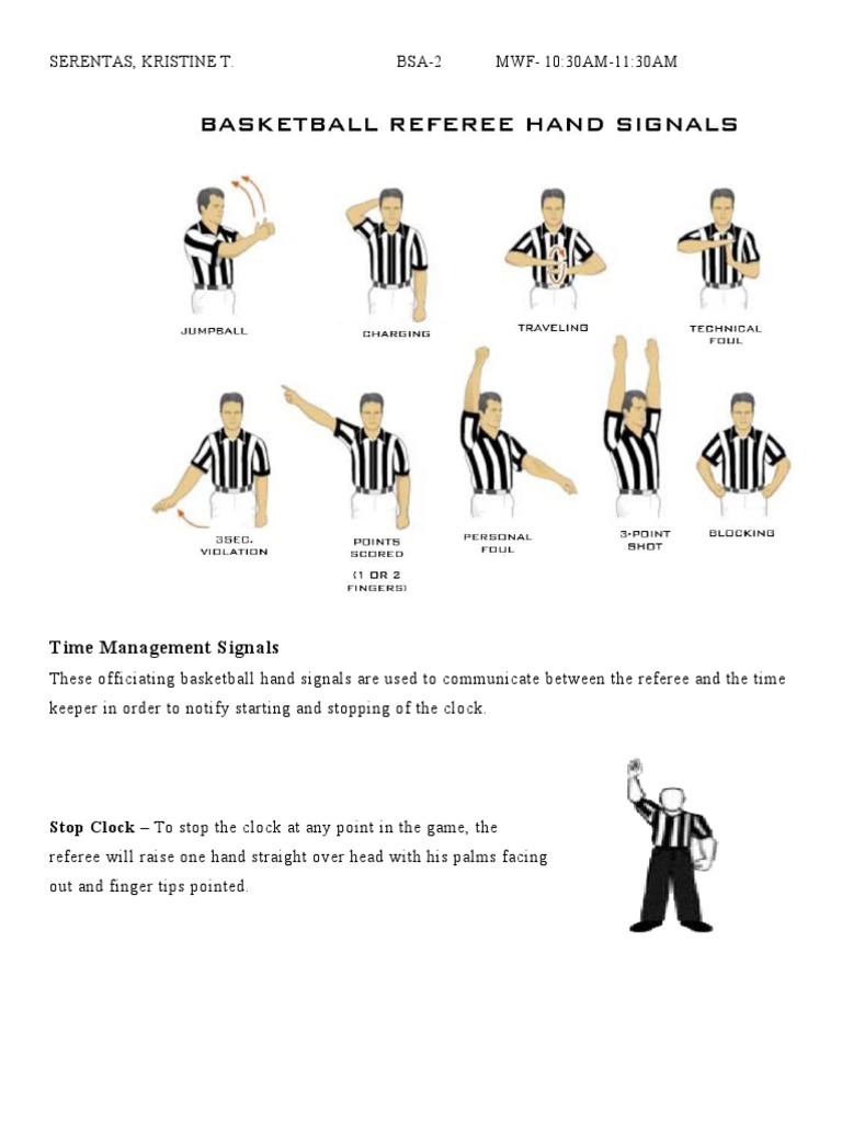 Time Management Signals: Stop Clock - To Stop The Clock at Any Point in ...