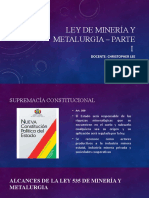 Ley de Minería y Metalurgia