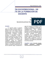 Educación Socioemocional: Un Pendiente en La Formación de Docente