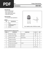 Silicon NPN Power Transistors: Inchange Semiconductor Product Specification