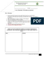 3.5 FA 4 - Art of Disturbation (Presentation of Arguments)