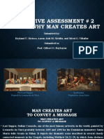 Formative Assessment # 2 Reasons Why Man Creates Art