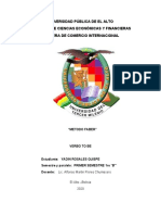 Universidad Pública de El Alto Facultad de Ciencias Económicas Y Financieras Carrera de Comercio Internacional