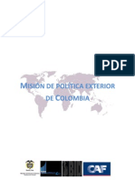 Mision de Politica Exterior de Colombia - Politicas Publicas