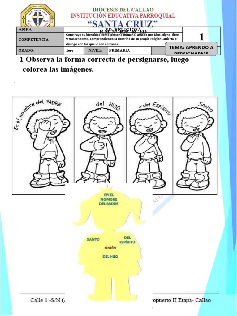 Cómo Persignarse Correctamente para Niños | PDF
