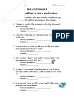 Read These Problems and Write Down Calculation You Need To Do Before Working Out The Answer