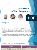 Cash Flows at Warf Computers - Group 5 v.28.09